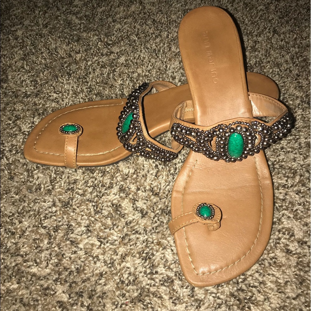 🌸Ann Marino beaded sandals🌸